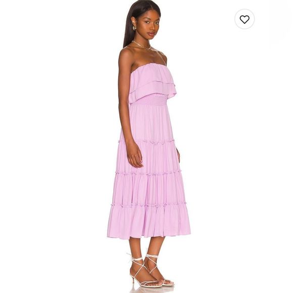 Strapless midi dress - 1 state - lavender - REVOLVE - Picture 2 of 3